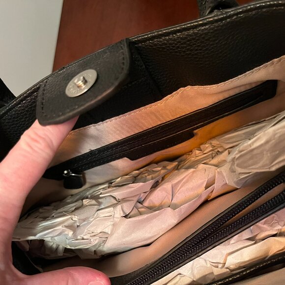 Dana Buchman Black Shoulder Purse NWT - Picture 6 of 9